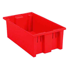 18″ × 11″ × 6″ - Red - Nest Stack Tote Box - Benchmark Tooling