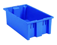 19-1/2 x 13-1/2 x 8'' - Blue Nest-Stack-Tote Box - Benchmark Tooling