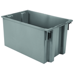 29-1/2 x 19-1/2 x 15'' - Gray Nest-Stack-Tote Box - Benchmark Tooling