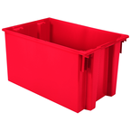 29-1/2 x 19-1/2 x 15'' - Red Nest-Stack-Tote Box - Benchmark Tooling