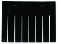 Black 6-Pack Long Bin Dividers for use with Akro-Grid Container 33-168 - Benchmark Tooling