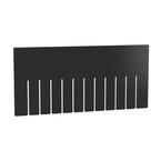 Black 6-Pack Short Bin Dividers for use with Akro-Grid Container 33-228 - Benchmark Tooling