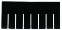 Black 6-Pack Long Bin Dividers for use with Akro-Grid Container 33-228 - Benchmark Tooling