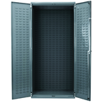 36"W x 24"D x 78" H Louvered Panel Bin Cabinet - Benchmark Tooling