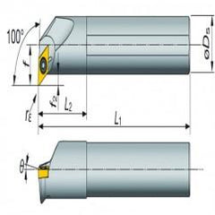 A16-SDXXL2-D20 Indexable Coolant Thru Boring Bar - Benchmark Tooling