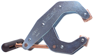 T-Handle Clamp With Cushion Handles - 1-1/4'' Throat Depth, 3'' Max. Opening - Benchmark Tooling