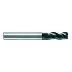 18mm Dia. x 92mm Overall Length 3-Flute Square End Solid Carbide SE End Mill-Round Shank-Center Cut-AlCrN - Benchmark Tooling