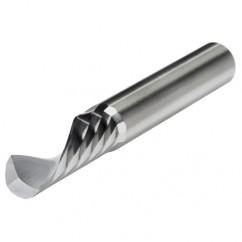 1/4" Dia. - 3" OAL - CBD - Router-Single Flute Plastic LH Spiral; RH Cut - Benchmark Tooling