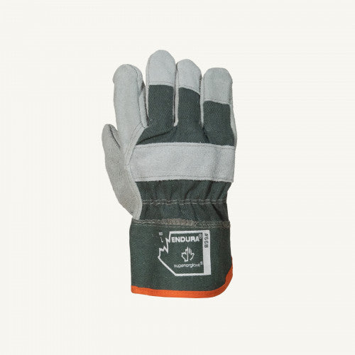 Durable split-fitter gloves with extra wrist protection and a warm, winter-proof lining