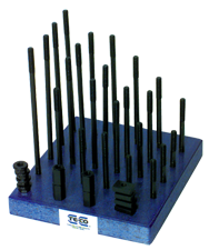 T-Nut and Stud Set - #20603; 3/8-16 Stud Size; 1/2 T-Slot Size - Benchmark Tooling