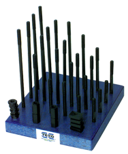 T-Nut and Stud Set - #20609; 5/8-11 Stud Size; 3/4 T-Slot Size - Benchmark Tooling