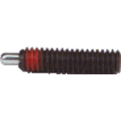 End Force Spring Plunger - 0.50 lbs Initial End Force, 1.5 lbs Final End Force (6–32 Thread) - Benchmark Tooling