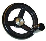 Nylon Handwheels - 9.84'' Wheel Diameter, 1.77'' Hub Diameter - Benchmark Tooling