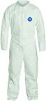 Tyvek® White Collared Zip Up Coveralls - Large (case of 25) - Benchmark Tooling