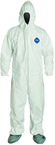 Tyvek® White Zip Up Coveralls w/ Attached Hood & Boots - 5XL (case of 25) - Benchmark Tooling