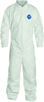 Tyvek® White Collared Zip Up Coveralls w/ Elastic Wrist & Ankles - 4XL (case of 25) - Benchmark Tooling