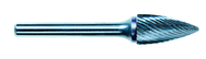 12.7mm EdgeHog Tree Shape Pointed End Carbide Bur SG-13M-D Standard Alt Diamond (Double) - Benchmark Tooling