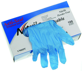 4 Mil Blue Powder Free Nitrile Gloves - Size Medium (case of 10 boxes of 100 gloves) - Benchmark Tooling