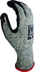 Flame-resistant, flat dipped sponge neoprene palm coating, Gray with black, 13-gauge Kevlar liner, tactile grip, Arc Flash level 2, ANSI CUT LEVEL A4/extra large - Benchmark Tooling