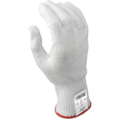 Cut resistant 10-gauge seamless knit HPPE w/Stainless Steel white ambidextrous ANSI CUT LEVEL 4/M - Benchmark Tooling