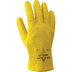 General purpose PVC fully coated yellow seam-free liner slip-on/extra large - Benchmark Tooling