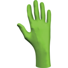 Accelerator free 100%-nitrile disposable powder-free low-modulus 11″ 5-mil rolled cuff green/extra large - Benchmark Tooling