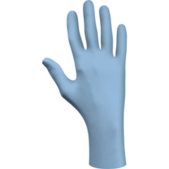 Disposable powder-free low-modulus 100%-nitrile 11″ 6-mil rolled cuff blue/large - Benchmark Tooling