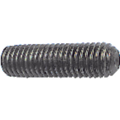 #8-32 × 1/4″ - Black Finish Heat Treated Alloy Steel - Socket Set Screws - Cup Point - Benchmark Tooling