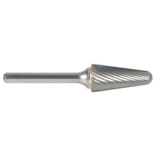 3mm EdgeHog Conical Radius End Miniature Carbide Bur SL-42L76M 76mm OAL Standard - Benchmark Tooling