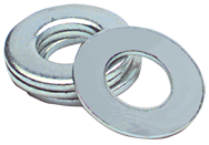 7/8 Bolt Size - Zinc Plated Carbon Steel - Flat Washer - Benchmark Tooling