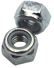 M10-1.50 - Zinc / Bright - Nylon Insert Stop Nut - Benchmark Tooling