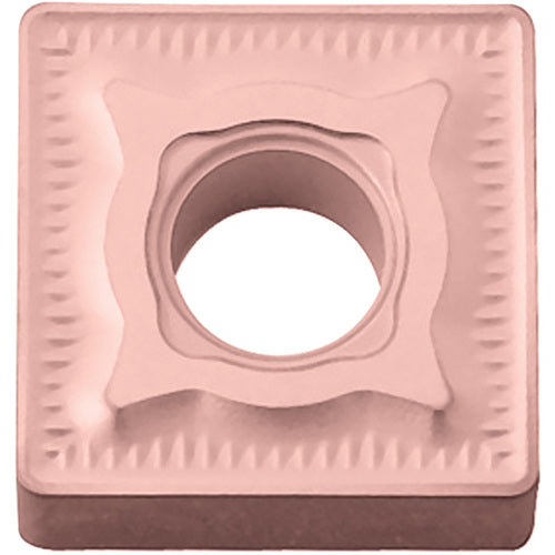 SNMG 432 GC CA310, 1/32″ Corner Radius, 3/16″ Thick, 1/2″ Inscribed Circle, TiCnulll2O3/Ti, Square, Turning Indexable Insert - Exact Industrial Supply