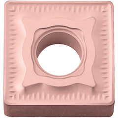 SNMG 432 GC CA310, 1/32″ Corner Radius, 3/16″ Thick, 1/2″ Inscribed Circle, TiCnulll2O3/Ti, Square, Turning Indexable Insert - Exact Industrial Supply