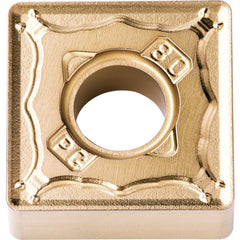 SNMG 434 PG CA530, 1/16″ Corner Radius, 3/16″ Thick, 1/2″ Inscribed Circle, TiCnulll2O3/TiN, Square, Turning Indexable Insert - Exact Industrial Supply