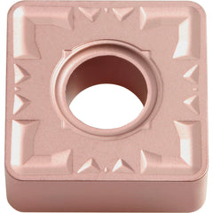 SNMG 432 ZS CA320, 1/32″ Corner Radius, 3/16″ Thick, 1/2″ Inscribed Circle, TiCnulll2O3/Ti, Square, Turning Indexable Insert - Exact Industrial Supply