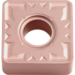 SNMG 433 ZS CA320, 3/64″ Corner Radius, 3/16″ Thick, 1/2″ Inscribed Circle, TiCnulll2O3/Ti, Square, Turning Indexable Insert - Exact Industrial Supply