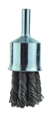 1" Diameter - 1/4" Shank - .006 Wire - End Brush - Benchmark Tooling