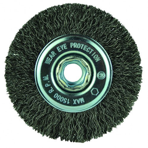 ‎4″X5/8-11 RADIAL BRUSH .014 WIRE - Benchmark Tooling