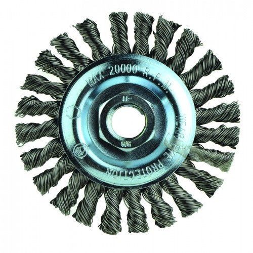 ‎4″X5/8-11 RADIAL BRUSH .020 WIRE - Benchmark Tooling