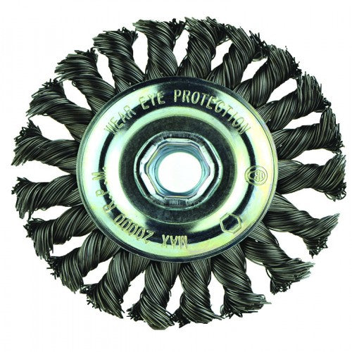 ‎4″X5/8-11 RADIAL BRUSH .020 WIRE - Benchmark Tooling