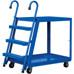 Stock Picker 2 Shelf 28 × 48 Rubber/Steel - Exact Industrial Supply