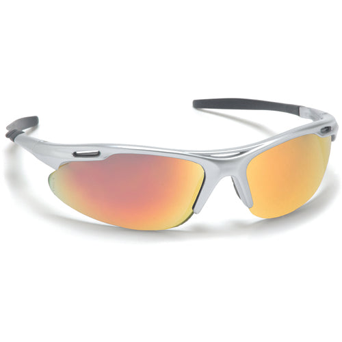 Safety Glasses - Avante, Silver Frame, Ice Org Mirror Lens - Benchmark Tooling