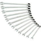 STEELMAN PRO 12-Piece Metric 144-Tooth Ratcheting Wrench Set - Benchmark Tooling