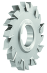 10 x 11/16 x 1-1/2 - HSS - Staggered Tooth Side Milling Cutter - 32T - TiN Coated - Benchmark Tooling