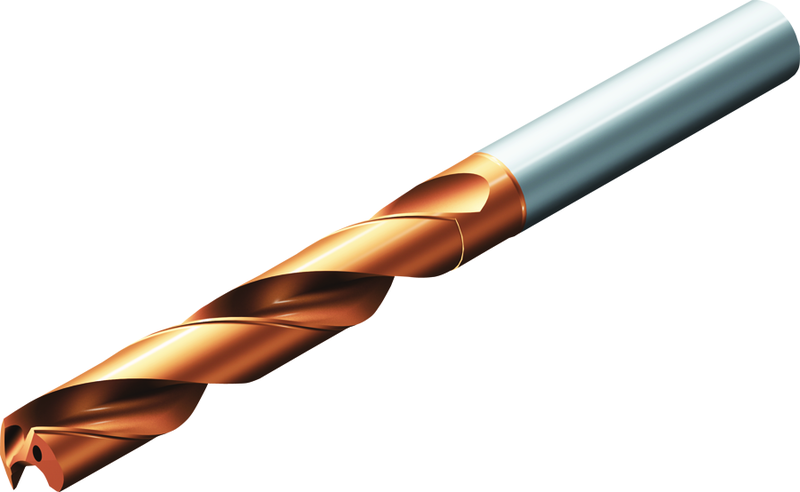 860.1-0990-031A1-PM 4234 9.9mm Dia. 3XD Solid Carbide Drill - Benchmark Tooling