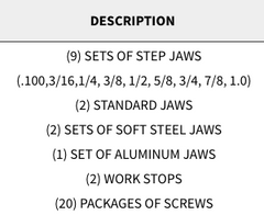 Snap Jaws - Advanced 4" Set - Part #  4PKG-100 - Benchmark Tooling