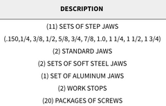 Snap Jaws - Advanced 8" Set - Part #  8PKG-100 - Benchmark Tooling