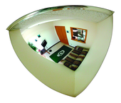 12" Inspection Convex Mirror With Handle & Light - Benchmark Tooling