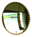 30" Outdoor Convex Mirror Safety Border - Benchmark Tooling