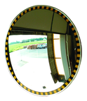 18" Indoor Convex Mirror-Safety Border - Benchmark Tooling